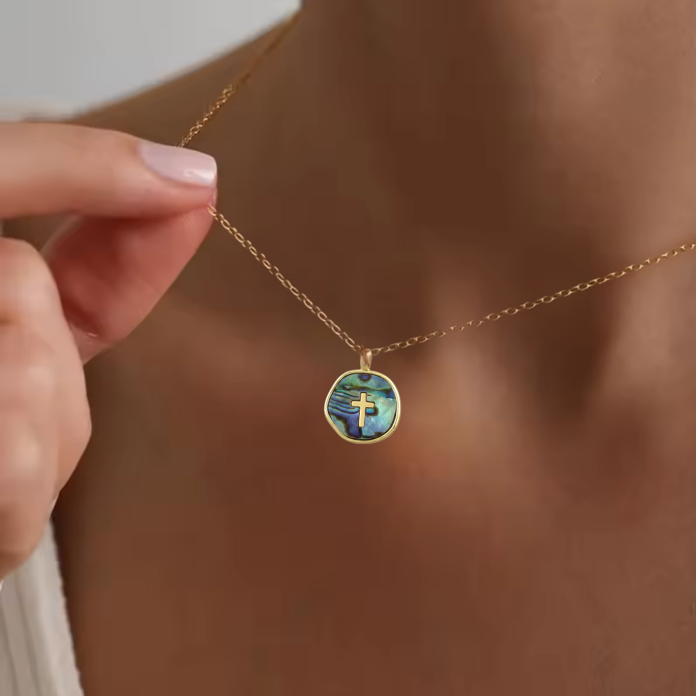 Aurora Light Cross Necklace