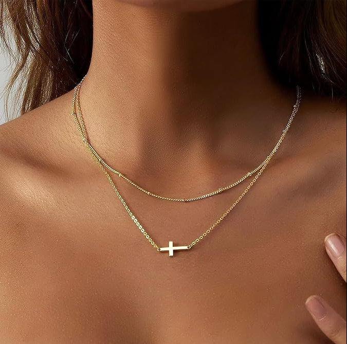 Elora Double Chain Cross