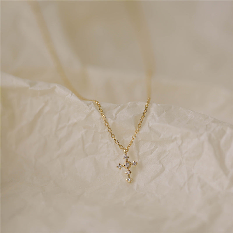 Whisper Cross Necklace