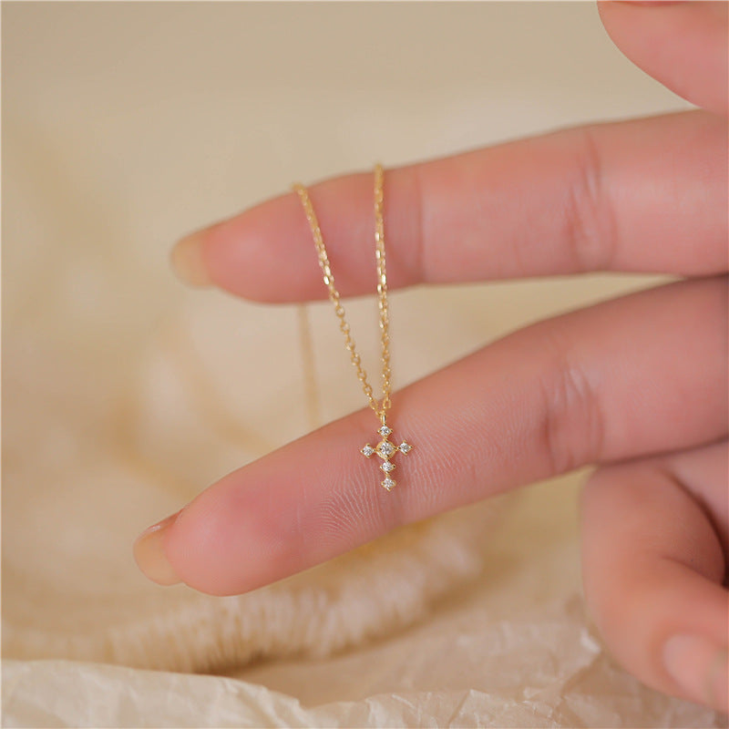 Whisper Cross Necklace