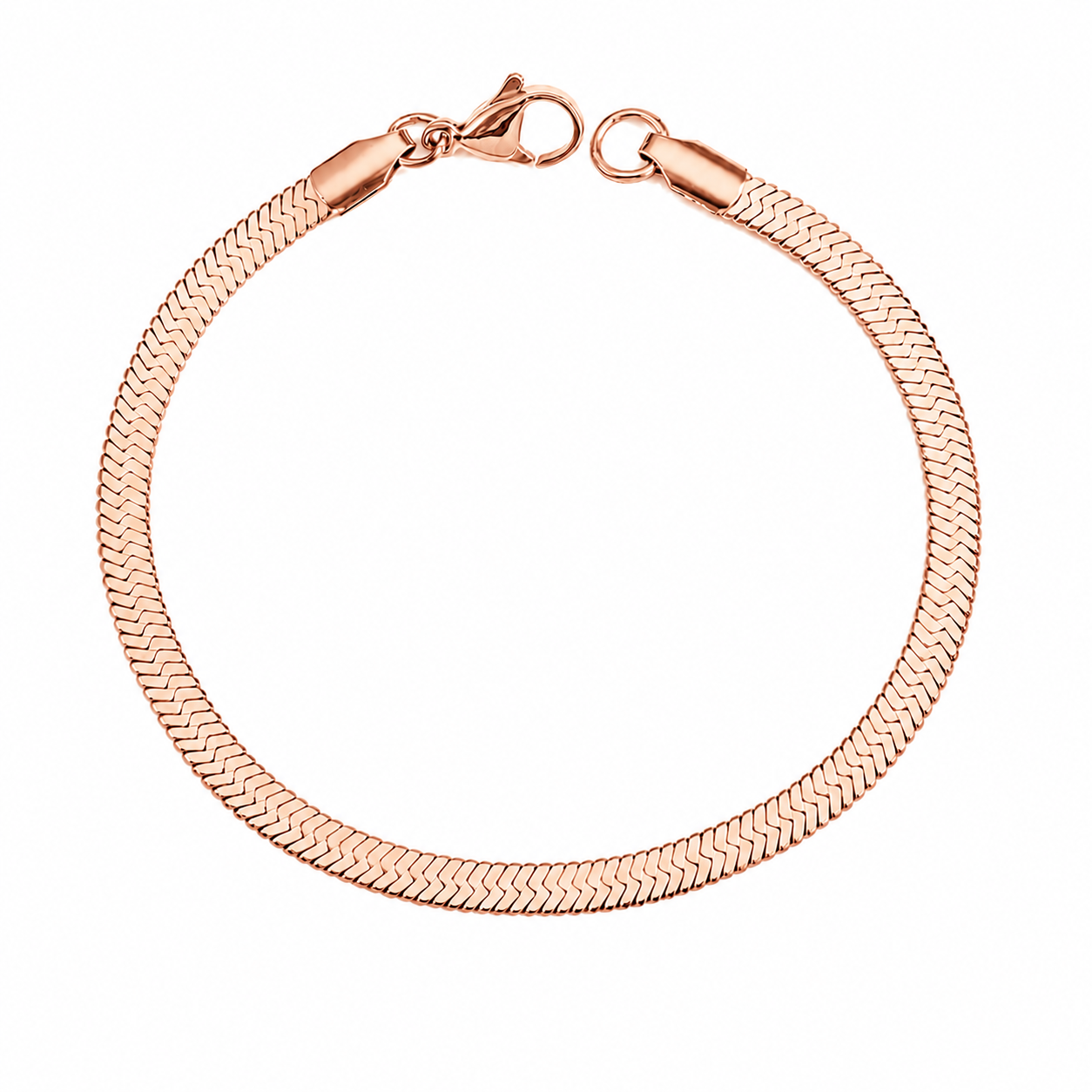 Stacking Flat Herringbone Bracelet