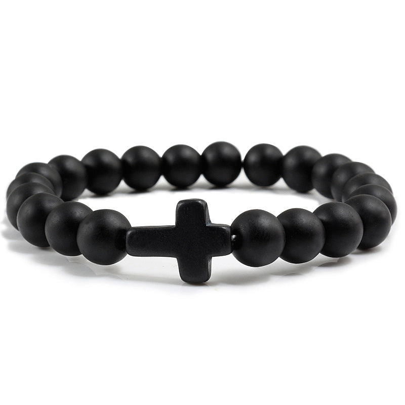 Cross Gemstone Bracelet