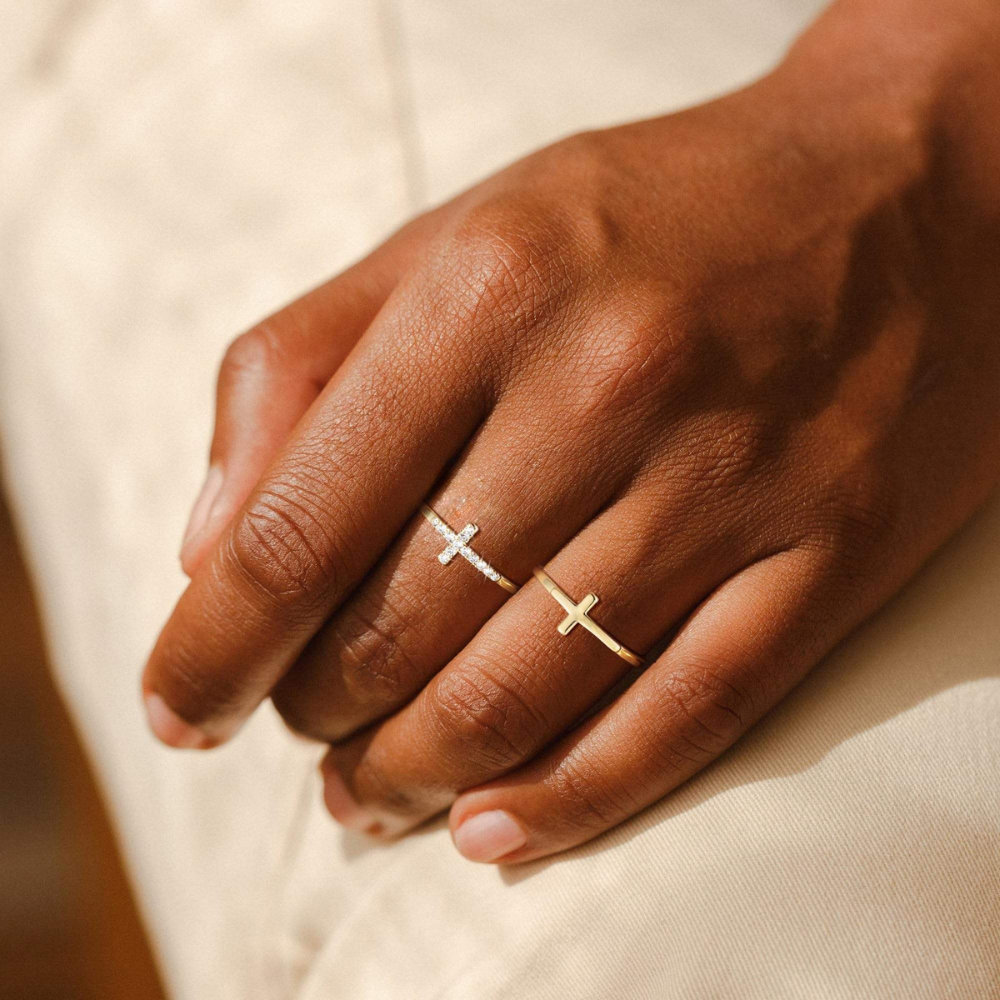 Eternal Cross Ring Set
