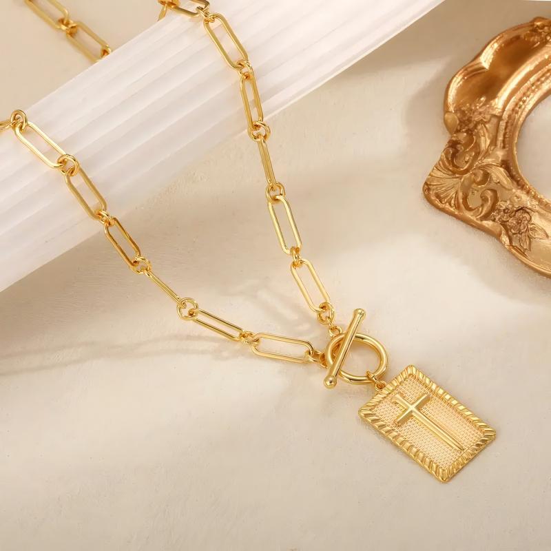 Elora Cross Chain Necklace