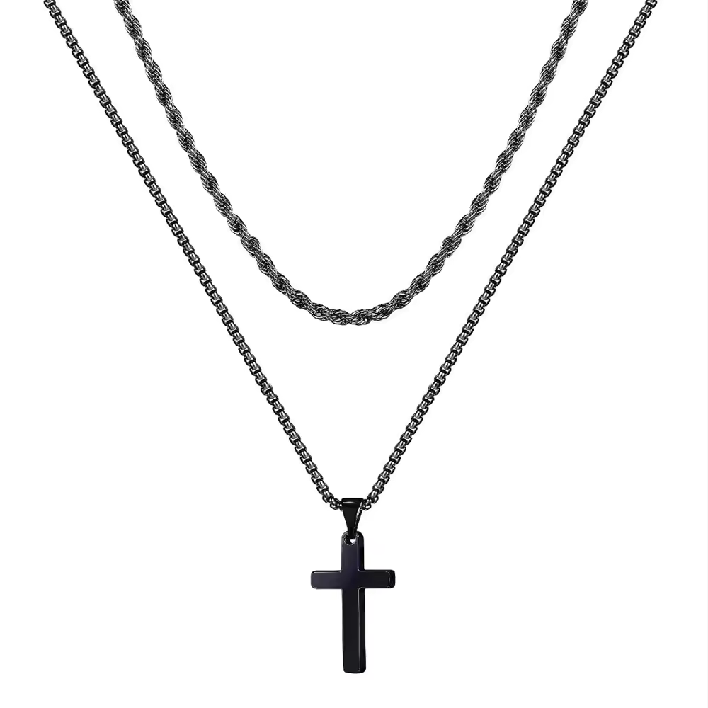 Titanium Cross Necklace