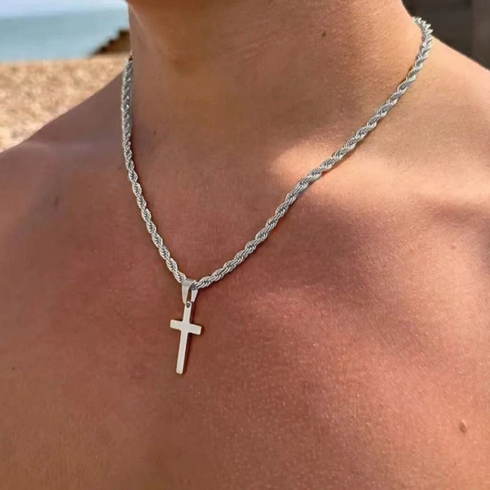Titanium Cross Necklace