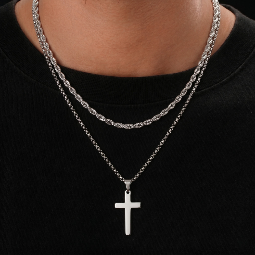 Titanium Cross Necklace