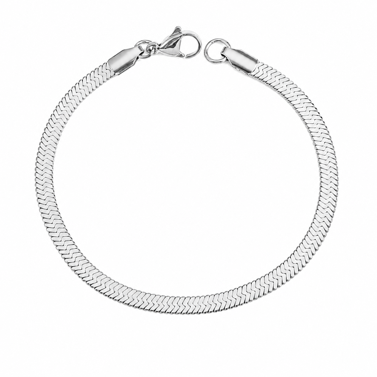 Stacking Flat Herringbone Bracelet